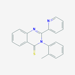 4(3H)-Quinazolinethione, 3-(2-methylphenyl)-2-(2-pyridinyl)-