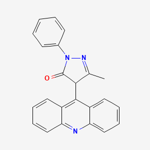 4-(Acridin-9-yl)-5-methyl-2-phenyl-2,4-dihydro-3H-pyrazol-3-one