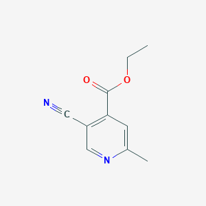molecular formula C10H10N2O2 B1292797 Ethyl 5-cyano-2-methylisonicotinate CAS No. 90915-26-7