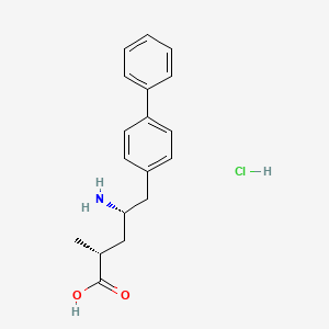 molecular formula C18H22ClNO2 B1292805 (2R,4S)-4-氨基-5-联苯-4-基-2-甲基戊酸盐酸盐 CAS No. 1038924-71-8