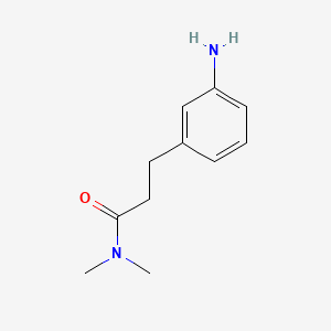 molecular formula C11H17ClN2O B1292817 3-(3-氨基苯基)-N,N-二甲基丙酰胺 CAS No. 215949-67-0