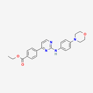 molecular formula C23H24N4O3 B1292823 4-(2-(4-吗啉苯基氨基)嘧啶-4-基)苯甲酸乙酯 CAS No. 1056634-62-8