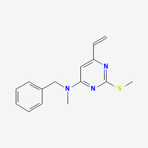 N-Benzyl-6-ethenyl-N-methyl-2-(methylsulfanyl)pyrimidin-4-amine