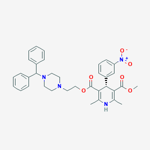 molecular formula C₃₅H₃₉ClN₄O₆ B129283 R-(-)-马尼地平 CAS No. 133082-19-6