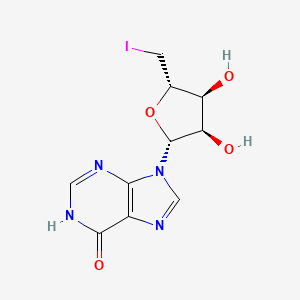 (2R,3R,4S,5S)-2-(6-Hydroxy-9H-purin-9-yl)-5-(iodomethyl)tetrahydrofuran-3,4-diol