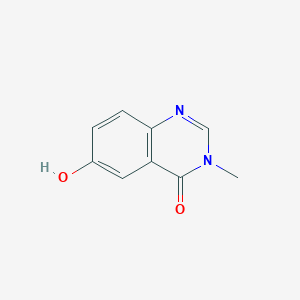 molecular formula C9H8N2O2 B1292847 6-Hydroxy-3-methylquinazolin-4(3H)-one CAS No. 19181-69-2