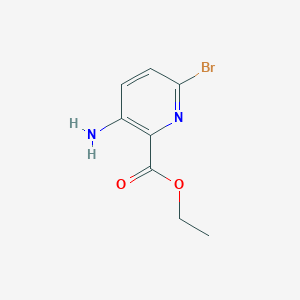 molecular formula C8H9BrN2O2 B1292850 3-Amino-6-bromopyridine-2-carboxylic acid ethyl ester CAS No. 28033-08-1