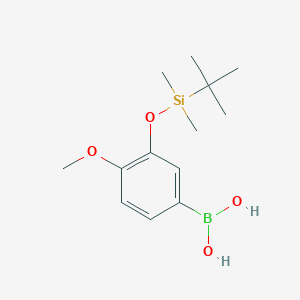 molecular formula C13H23BO4Si B1292860 3-(叔丁基二甲基硅氧基)-4-甲氧基苯硼酸 CAS No. 900152-53-6