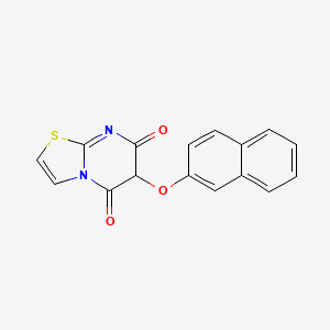 6-[(Naphthalen-2-yl)oxy]-5H-[1,3]thiazolo[3,2-a]pyrimidine-5,7(6H)-dione