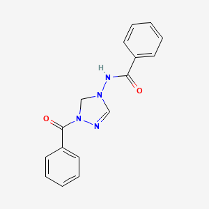 N-(1-Benzoyl-1,5-dihydro-4H-1,2,4-triazol-4-yl)benzamide