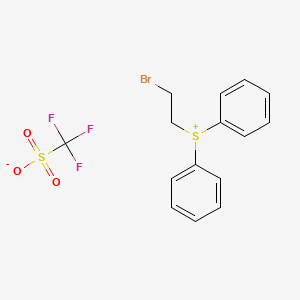 molecular formula C15H14BrF3O3S2 B1292867 (2-溴乙基)二苯甲磺酸三氟甲磺酸酯 CAS No. 247129-85-7