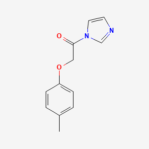 molecular formula C12H12N2O2 B12928716 1-(1H-Imidazol-1-yl)-2-(4-methylphenoxy)ethan-1-one CAS No. 92756-35-9