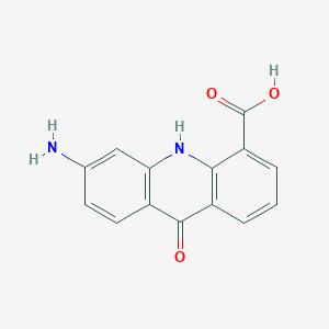 molecular formula C14H10N2O3 B12928730 6-Amino-9-oxo-9,10-dihydroacridine-4-carboxylic acid CAS No. 86611-63-4