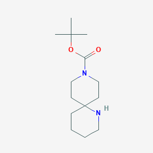 molecular formula C14H26N2O2 B1292875 tert-Butyl 1,9-diazaspiro[5.5]undecane-9-carboxylate CAS No. 1031927-14-6