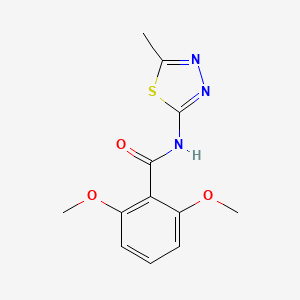 molecular formula C12H13N3O3S B12928843 2,6-dimethoxy-N-(5-methyl-1,3,4-thiadiazol-2-yl)benzamide CAS No. 82559-37-3