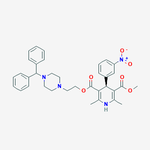 molecular formula C35H38N4O6 B129289 马尼地平，(S)- CAS No. 126451-47-6