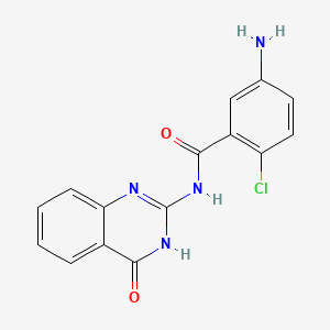 5-Amino-2-chloro-N-(4-oxo-1,4-dihydroquinazolin-2-yl)benzamide