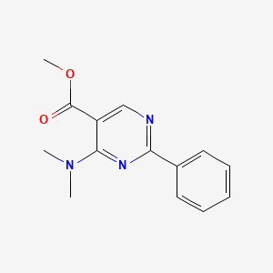 Methyl 4-(dimethylamino)-2-phenylpyrimidine-5-carboxylate