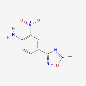 4-(5-Methyl-1,2,4-oxadiazol-3-yl)-2-nitroaniline