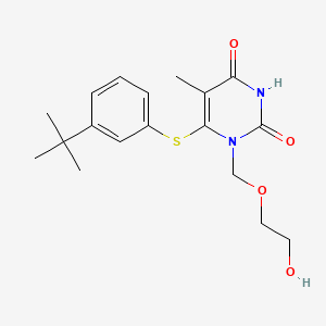 6-((3-tert-Butylphenyl)thio)-1-((2-hydroxyethoxy)methyl)thymine