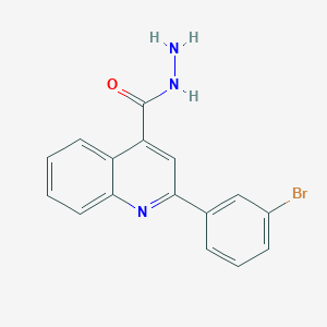 molecular formula C16H12BrN3O B1292897 2-(3-Bromophenyl)quinoline-4-carbohydrazide CAS No. 956576-45-7