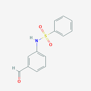molecular formula C13H11NO3S B129290 N-(3-formylphenyl)benzenesulfonamide CAS No. 151721-35-6