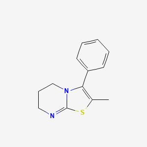 5H-Thiazolo[3,2-a]pyrimidine, 6,7-dihydro-2-methyl-3-phenyl-