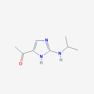 1-{2-[(Propan-2-yl)amino]-1H-imidazol-5-yl}ethan-1-one