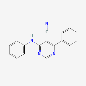 4-Anilino-6-phenylpyrimidine-5-carbonitrile