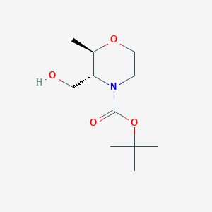 tert-Butyl (2R,3R)-3-(hydroxymethyl)-2-methylmorpholine-4-carboxylate