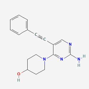 4-Piperidinol, 1-[2-amino-5-(phenylethynyl)-4-pyrimidinyl]-