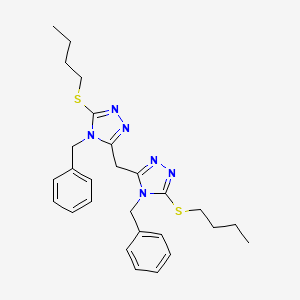 Bis(4-benzyl-5-(butylthio)-4H-1,2,4-triazol-3-yl)methane