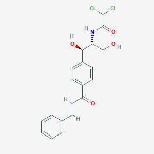 2,2-Dichloro-N-((1R,2R)-1,3-dihydroxy-1-(4-(3-phenylacryloyl)phenyl)propan-2-yl)acetamide