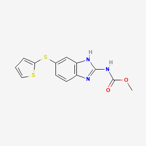 Methyl {6-[(thiophen-2-yl)sulfanyl]-1H-benzimidazol-2-yl}carbamate