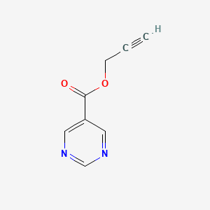 molecular formula C8H6N2O2 B12929129 Prop-2-YN-1-YL pyrimidine-5-carboxylate CAS No. 139584-78-4