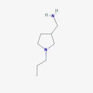 molecular formula C8H18N2 B1292913 (1-Propyl-3-pyrrolidinyl)methanamine CAS No. 959239-12-4