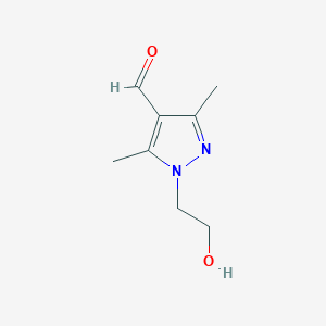 1-(2-hydroxyethyl)-3,5-dimethyl-1H-pyrazole-4-carbaldehyde