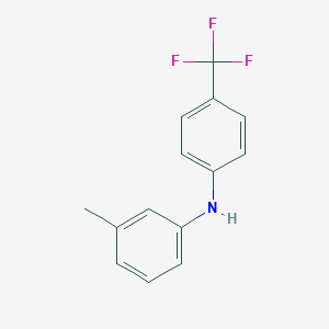 molecular formula C14H12F3N B12929199 3-Methyl-N-(4-(trifluoromethyl)phenyl)aniline 