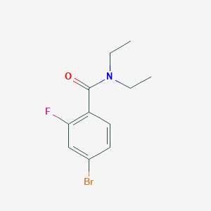 molecular formula C11H13BrFNO B1292920 4-Bromo-N,N-diethyl-2-fluorobenzamide CAS No. 682778-07-0