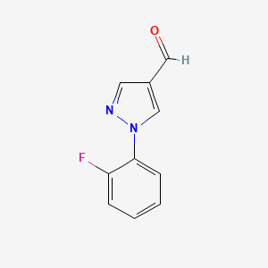 molecular formula C10H7FN2O B1292921 1-(2-Fluorophenyl)-1H-Pyrazole-4-Carbaldehyde CAS No. 1015845-52-9