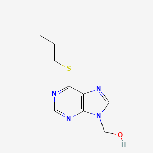 molecular formula C10H14N4OS B12929393 [6-(Butylsulfanyl)-9h-purin-9-yl]methanol CAS No. 14196-95-3