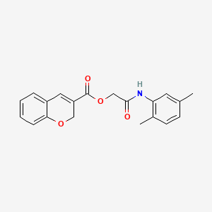 molecular formula C20H19NO4 B12929395 2-((2,5-Dimethylphenyl)amino)-2-oxoethyl 2H-chromene-3-carboxylate 