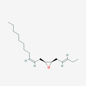 molecular formula C18H32O B12929464 (2R,3S)-2-((E)-Pent-2-en-1-yl)-3-((Z)-undec-2-en-1-yl)oxirane 