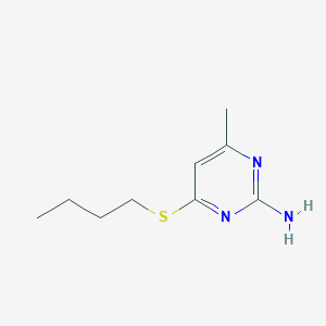 molecular formula C9H15N3S B12929482 4-(Butylthio)-6-methylpyrimidin-2-amine CAS No. 6308-33-4