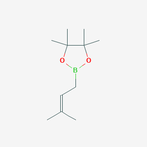 B129295 4,4,5,5-Tetramethyl-2-(3-methylbut-2-en-1-yl)-1,3,2-dioxaborolane CAS No. 141550-13-2