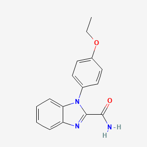 molecular formula C16H15N3O2 B12929501 1-(4-Ethoxyphenyl)-1H-benzimidazole-2-carboxamide CAS No. 138524-14-8