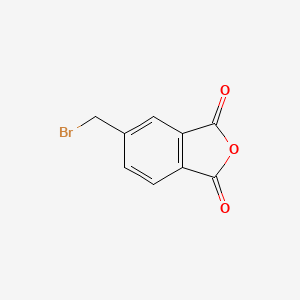 molecular formula C9H5BrO3 B12929531 5-(Bromomethyl)isobenzofuran-1,3-dione 