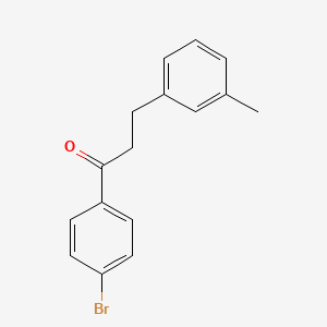 molecular formula C16H15BrO B1292954 4'-溴-3-(3-甲基苯基)丙酮 CAS No. 898790-61-9