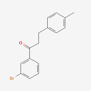 molecular formula C16H15BrO B1292955 3'-溴-3-(4-甲苯基)丙基苯甲酮 CAS No. 898768-69-9