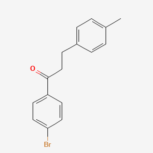 molecular formula C16H15BrO B1292956 4'-溴-3-(4-甲基苯基)丙酮 CAS No. 898768-71-3